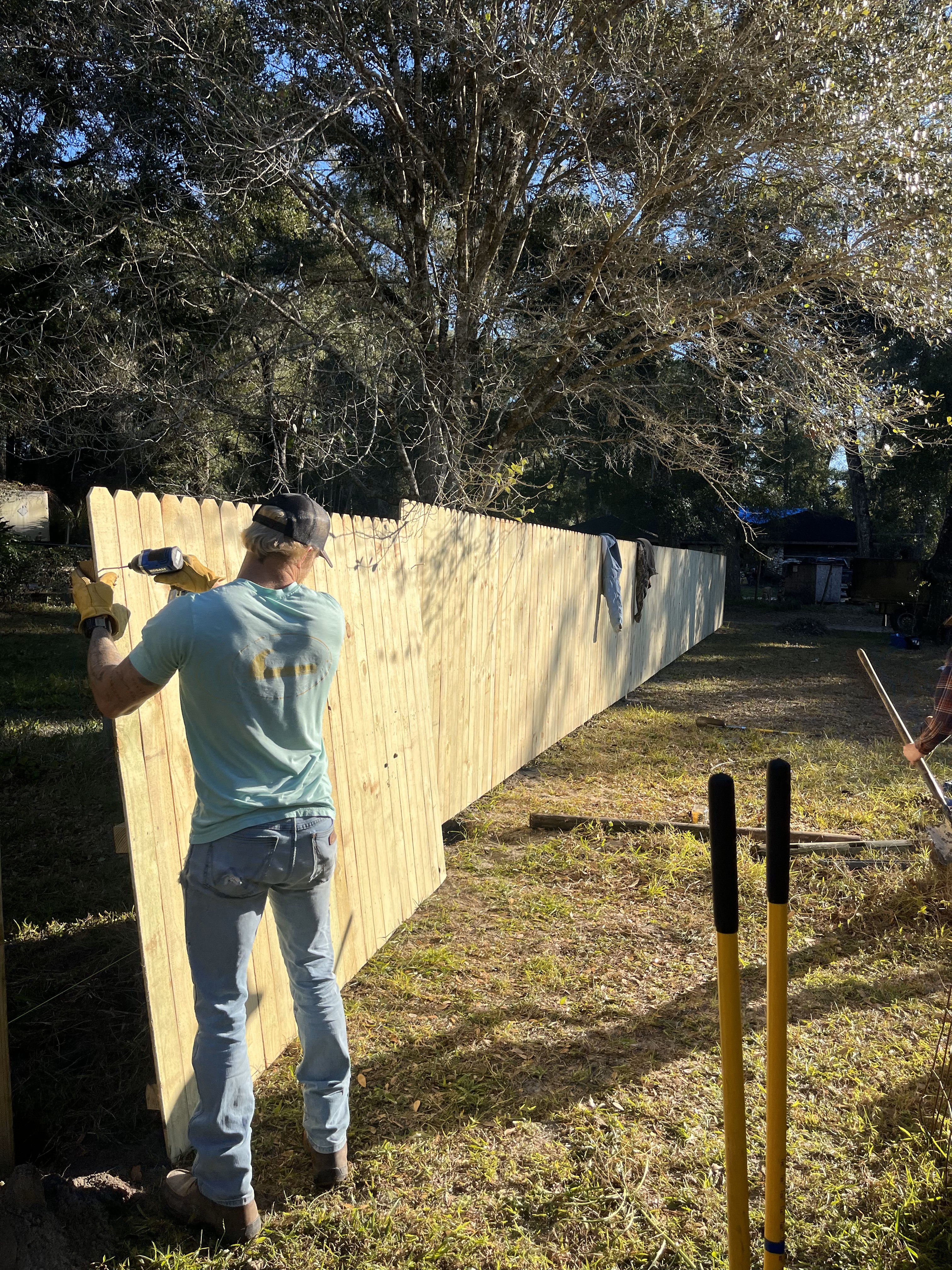 Fence installation