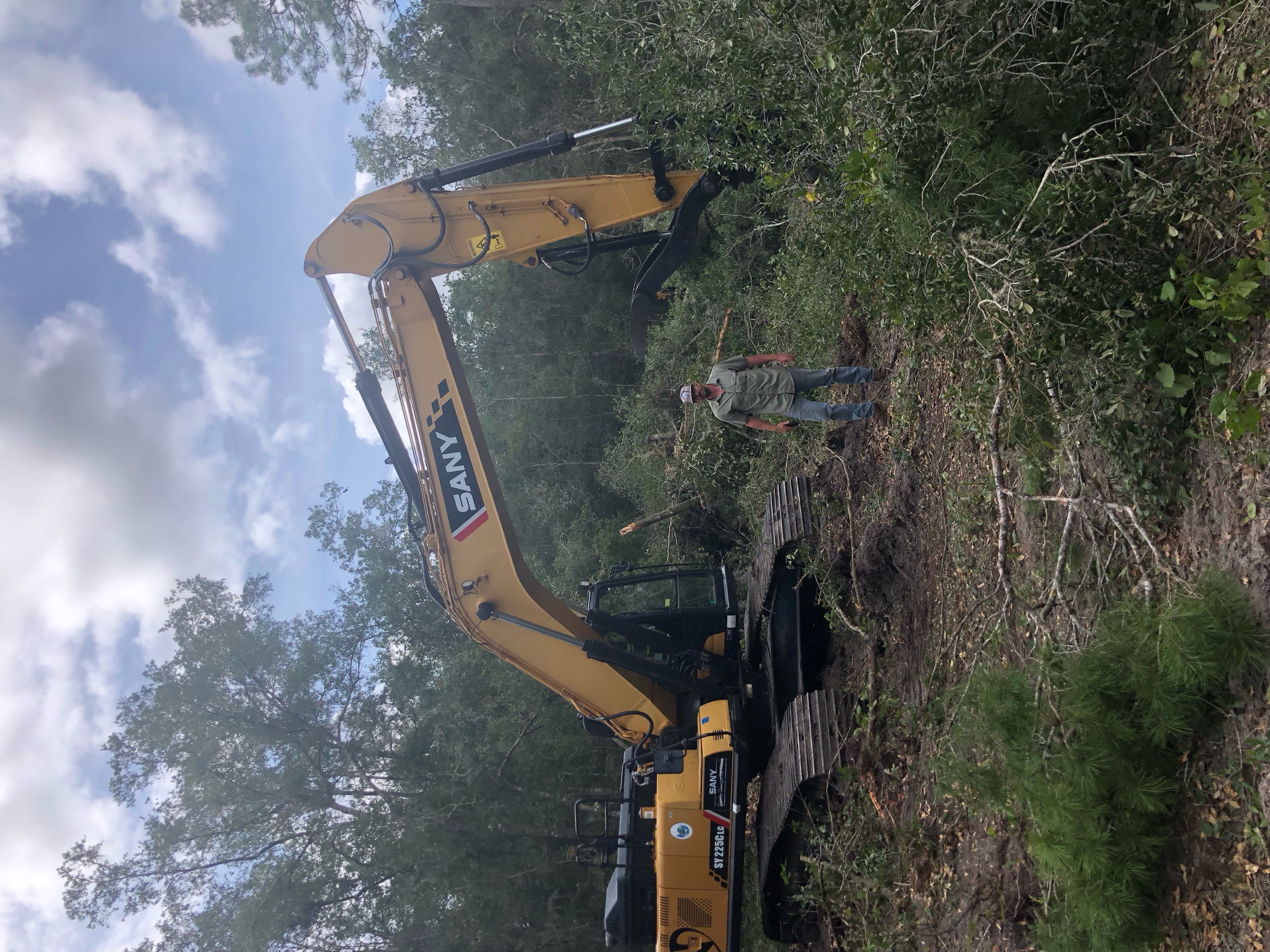 Site work in progress on a Central Florida property.